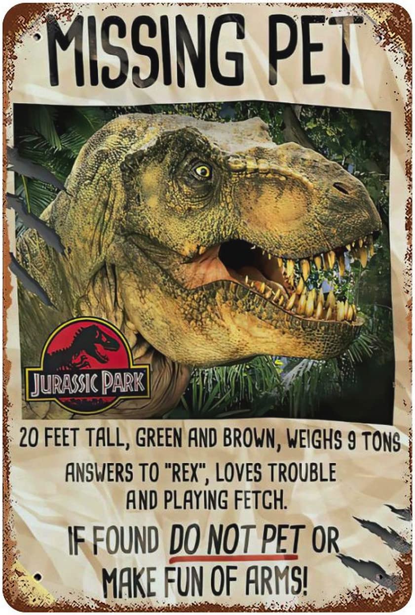 Amazon | ジュラシックパーク行方不明ペットジュラシックパークメタル